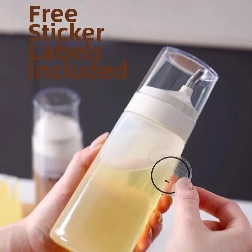 Bouteille à presser en plastique pour condiments