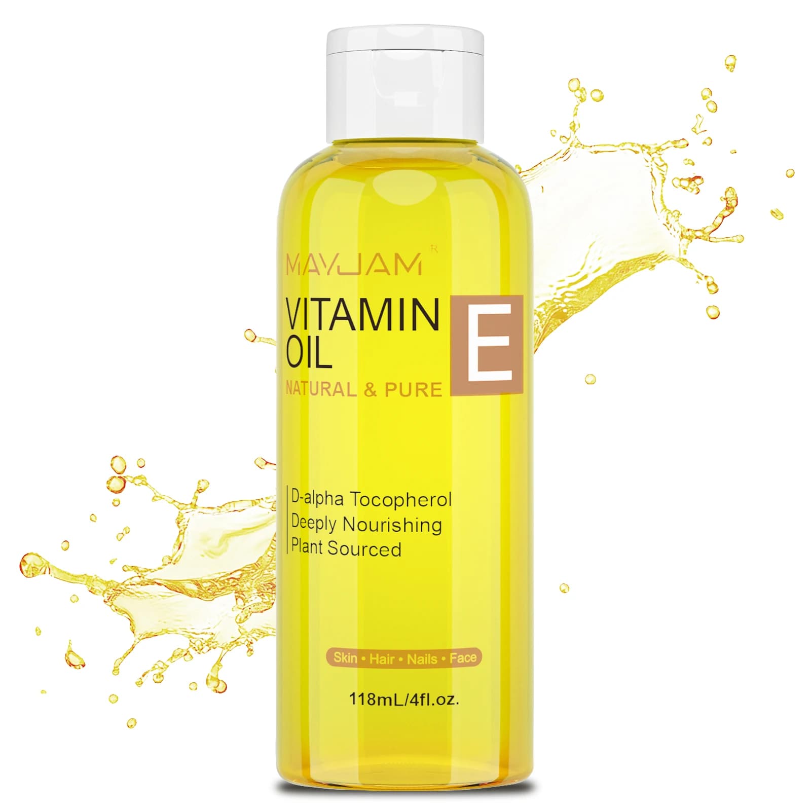 MAYJAM huile de vitamine E naturelle et Pure soin de la peau hydratant éclaircir le teint