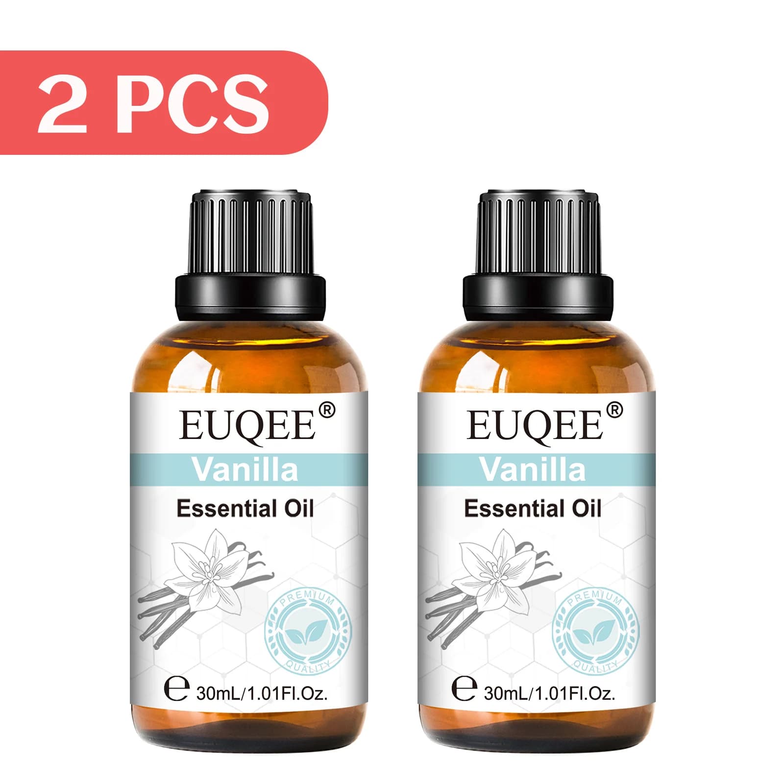 Huiles Essentielles EUQEE 30ml Lavande 1PCS 2PCS Vanille Eucalyptus Jasmin Patchouli Encens Bergamote Rose Huiles d'Aromathérapie