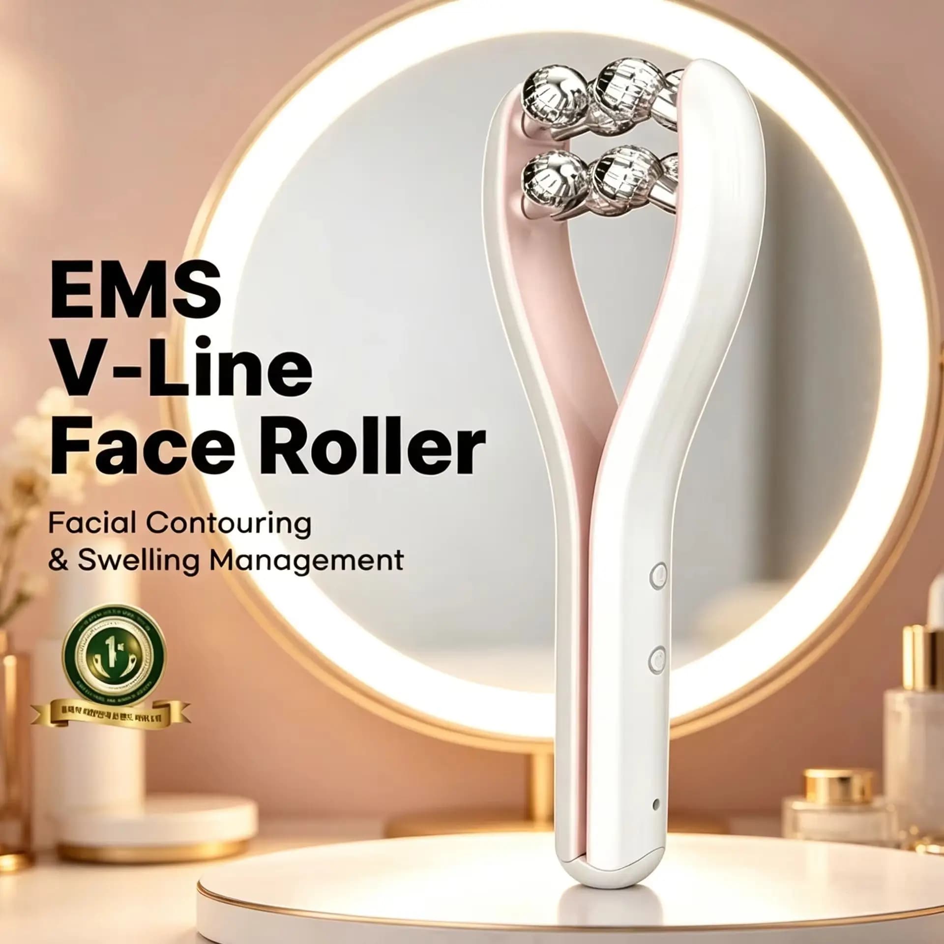 Rouleau de massage facial en V pour raffermir et affiner le visage – Outil de beauté