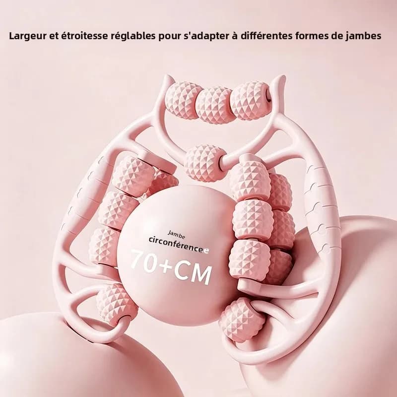 360 ° Rouleau de massage complet pour les jambes à billes multiples