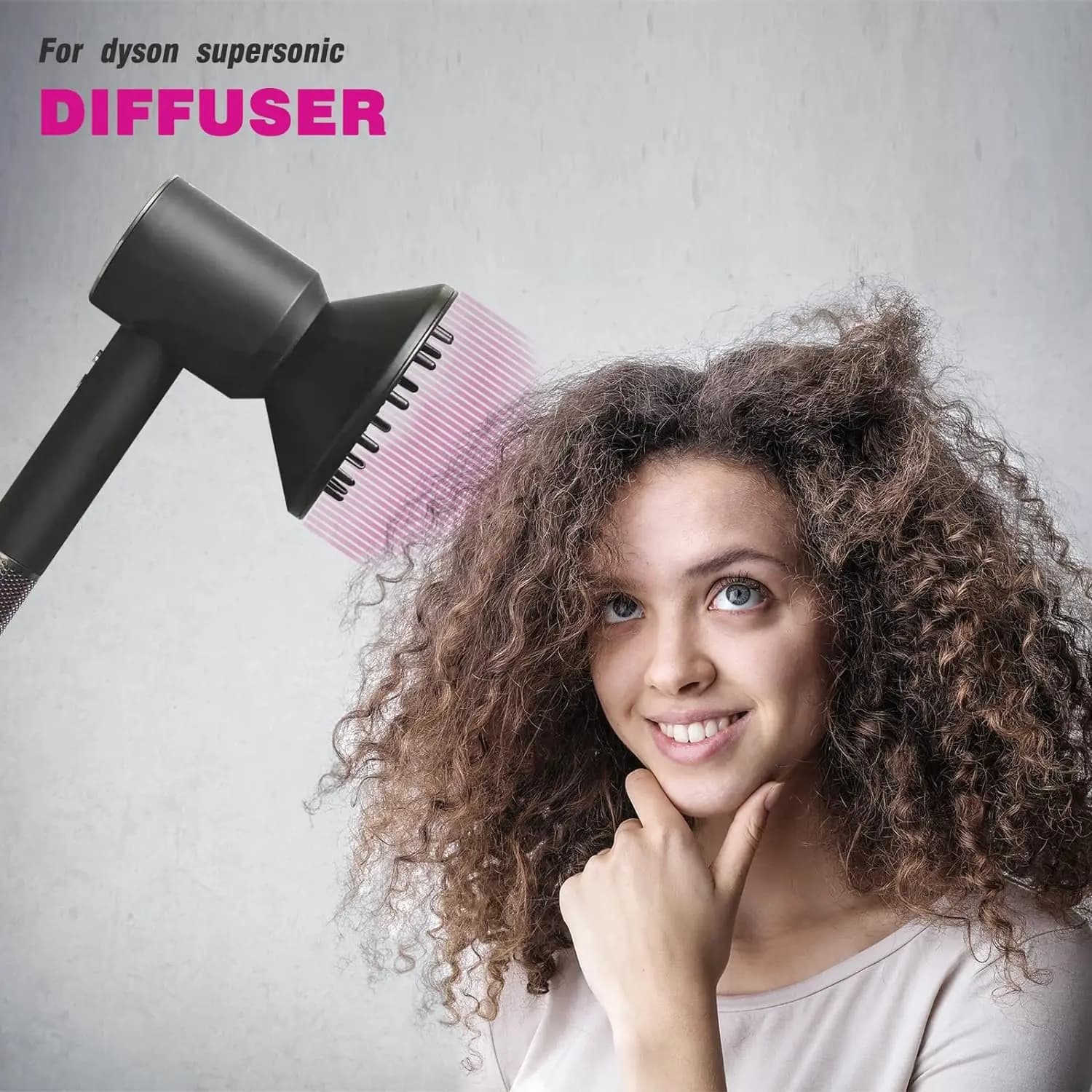 Diffuseur universel compatible avec les sèche-cheveux Supersonic, pièce de rechange IL/RT6-14354-HD01