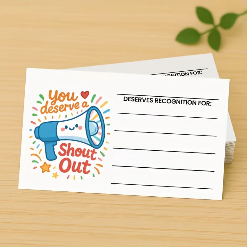 Cartes d'encouragement positives pour les enseignants, les élèves et le personnel, remerciements et reconnaissance motivants et colorés, pour les récompenses d'équipe.