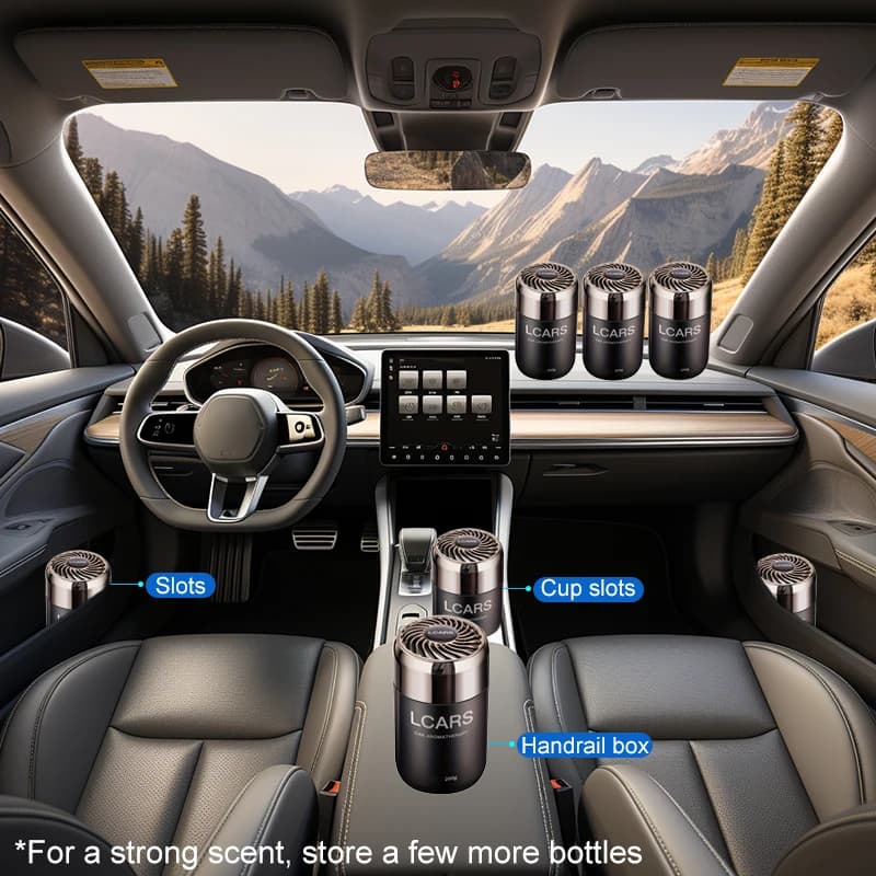 Diffuseur de voiture élégant avec parfum doux pour l'intérieur de l'automobile, la maison et les espaces de travail, cire parfumée longue durée, baume désodorisant de luxe