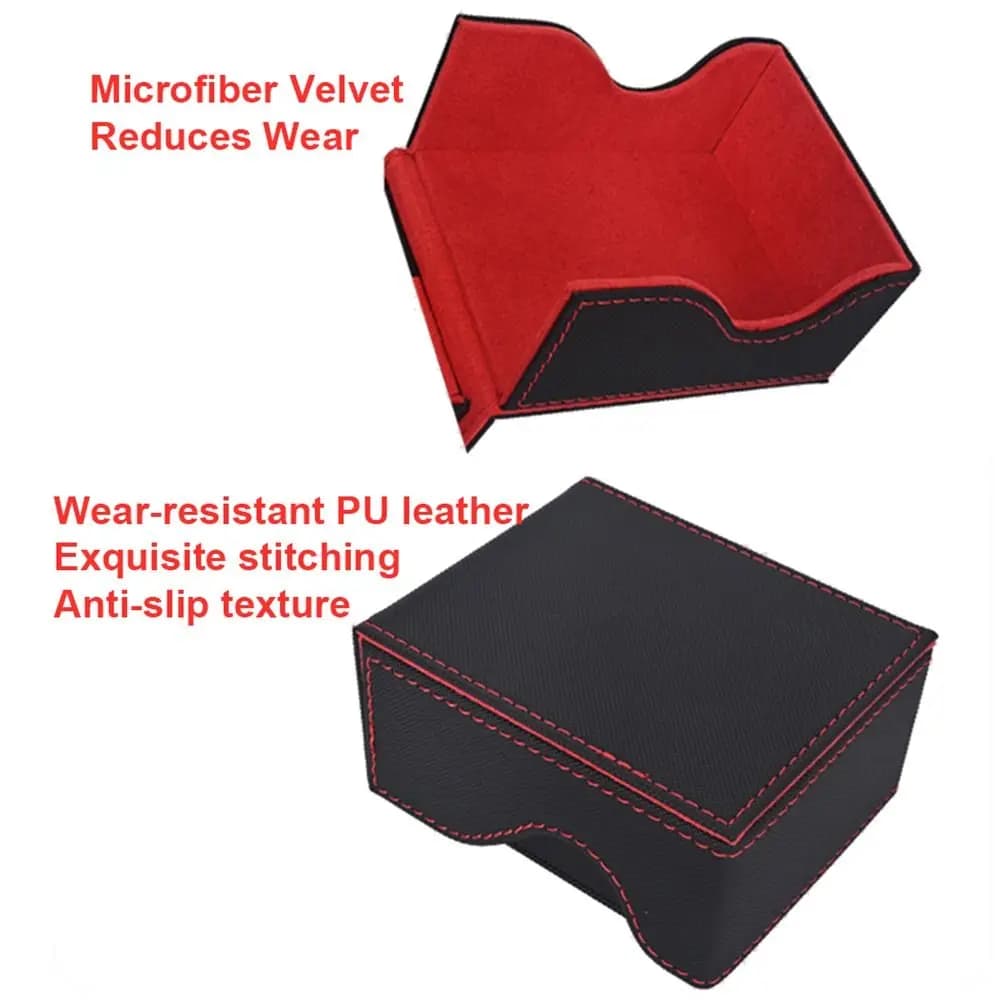 Tour à dés pliable Portable en cuir PU