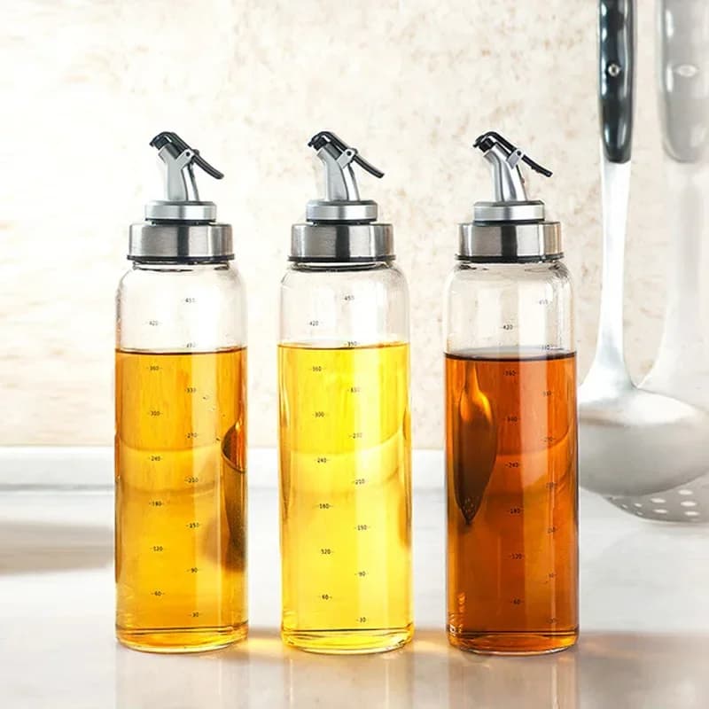 Pulvérisateur d'huile de cuisson, distributeur d'huile d'olive, distributeur de vinaigre, bouteille en verre pour huile d'olive et vinaigre, récipient à huile