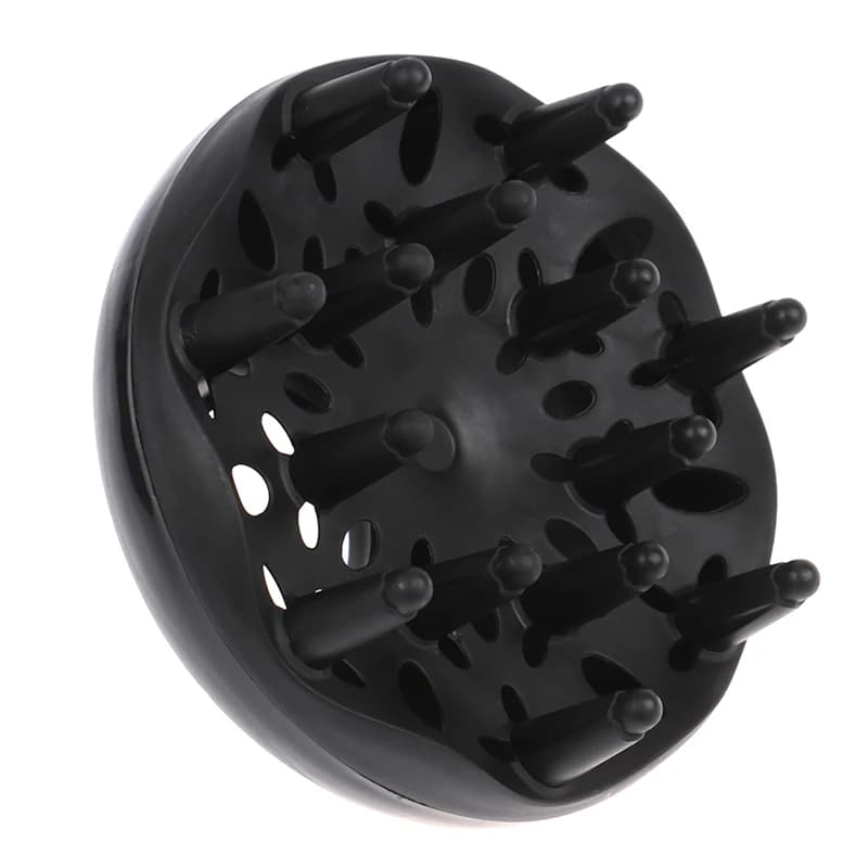 Diffuseur de cheveux professionnel 1 pièce, séchoir à boucles universel, outil de coiffure pour salon, noir