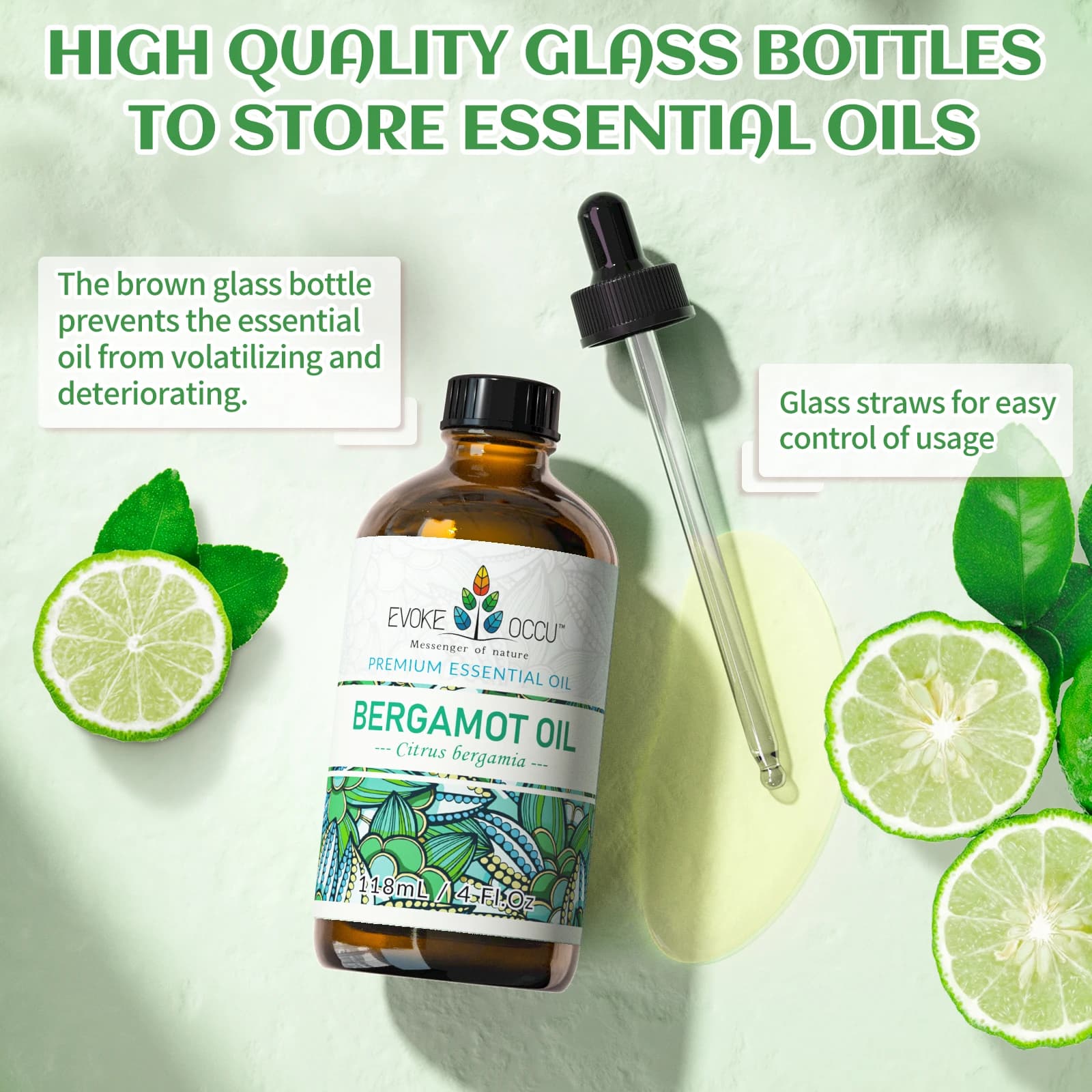 EVOKE OCCU huile essentielle de bergamote naturelle 118ML