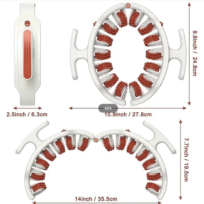 Rouleau de massage Anti-Cellulite, masseur musculaire manuel pour le cou, les épaules, le dos, les bras et les jambes, soulage la douleur, technologie du rouleau corporel