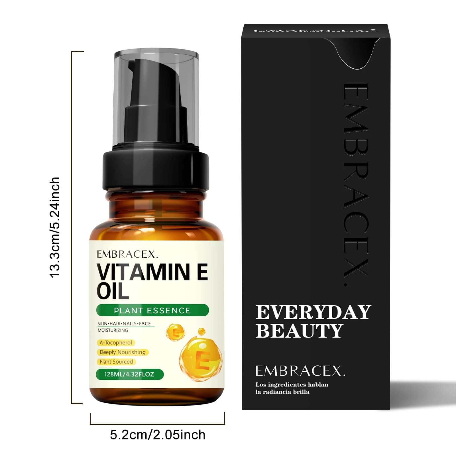 Huile de vitamine E 128ml, huiles essentielles, cadeau pour amis/parents, ingrédients naturels