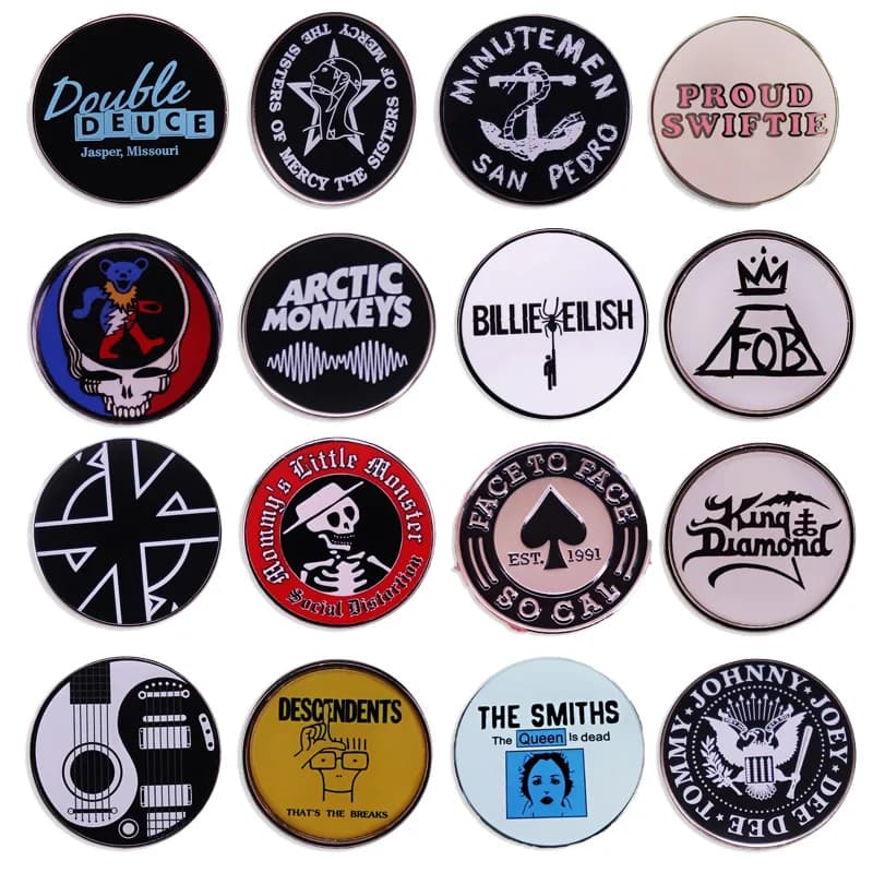 Broche de groupe Pop Rock, Badge de musique Punk drôle, sac à dos à la mode, Fan, amoureux de la musique, bijoux, accessoires pour vêtements, vente en gros
