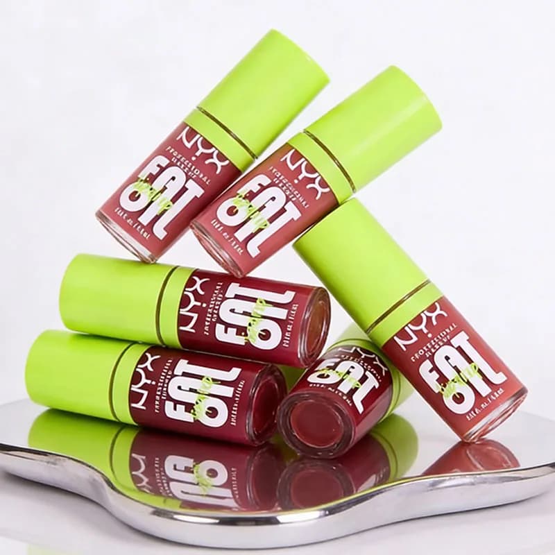 Rouge à lèvres liquide NYX Fat Oil, brillant à lèvres effet miroir durable, hydrate les lèvres, répare, brillant, nourrissant, huile à lèvres cosmétique