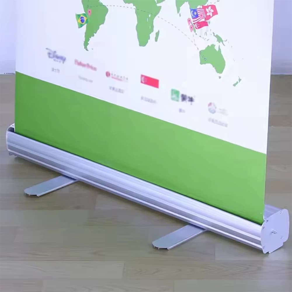 Bannière enroulable personnalisée 78x200cm, support rétractable en aluminium, panneau publicitaire personnalisé pour salon professionnel, magasin et bureau
