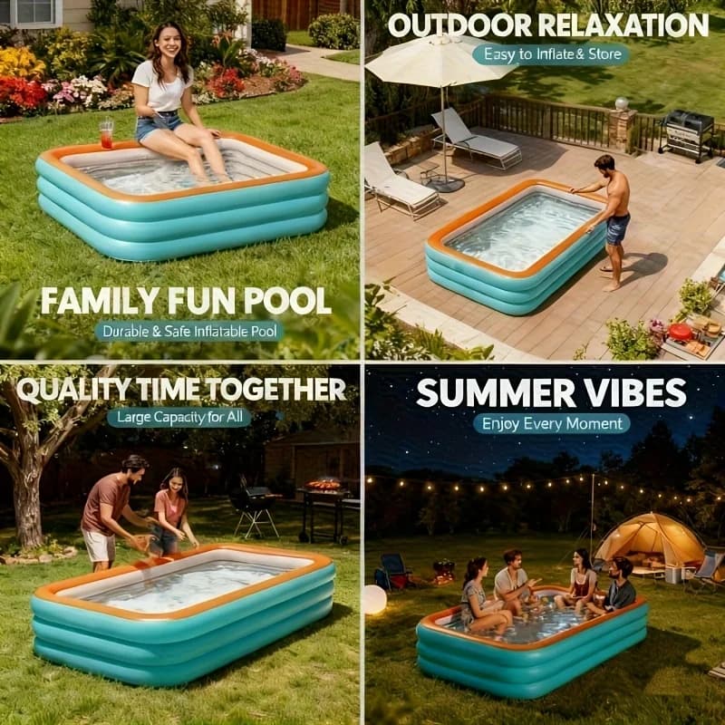 Piscine gonflable pour les fêtes aquatiques en plein air