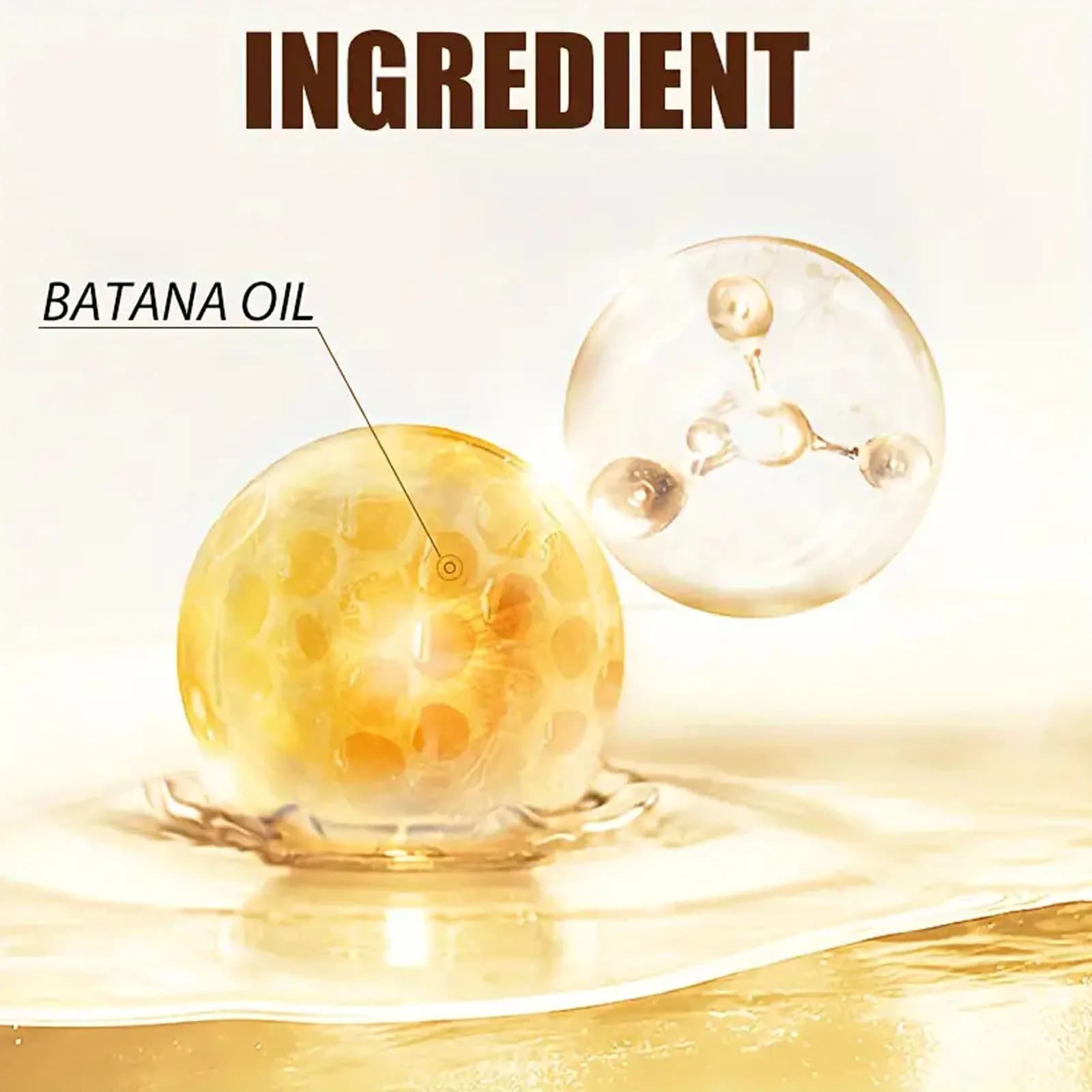 Nouveau Batana huile capillaire nourrissante renforcer réparation pointes fourchues dommages augmenter l'épaisseur des cheveux douceur huile essentielle pour cheveux denses