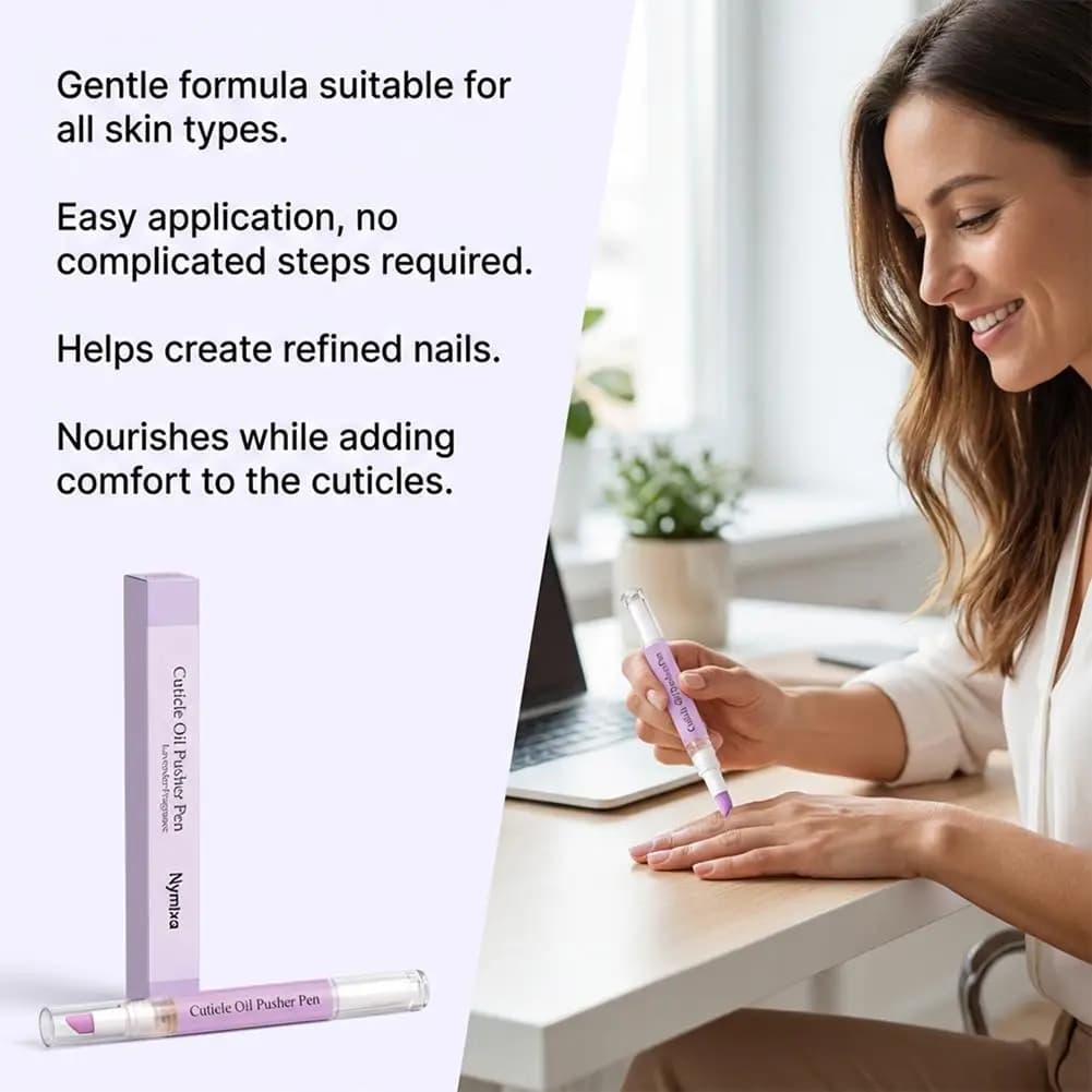 Stylo Huile pour Cuticules – Fortifiant et Nourrissant pour les Ongles – Élimine les Cuticules Abîmées et Faibles – Prévient les Ongles Abîmés – Huile Nourrissante pour Ongles