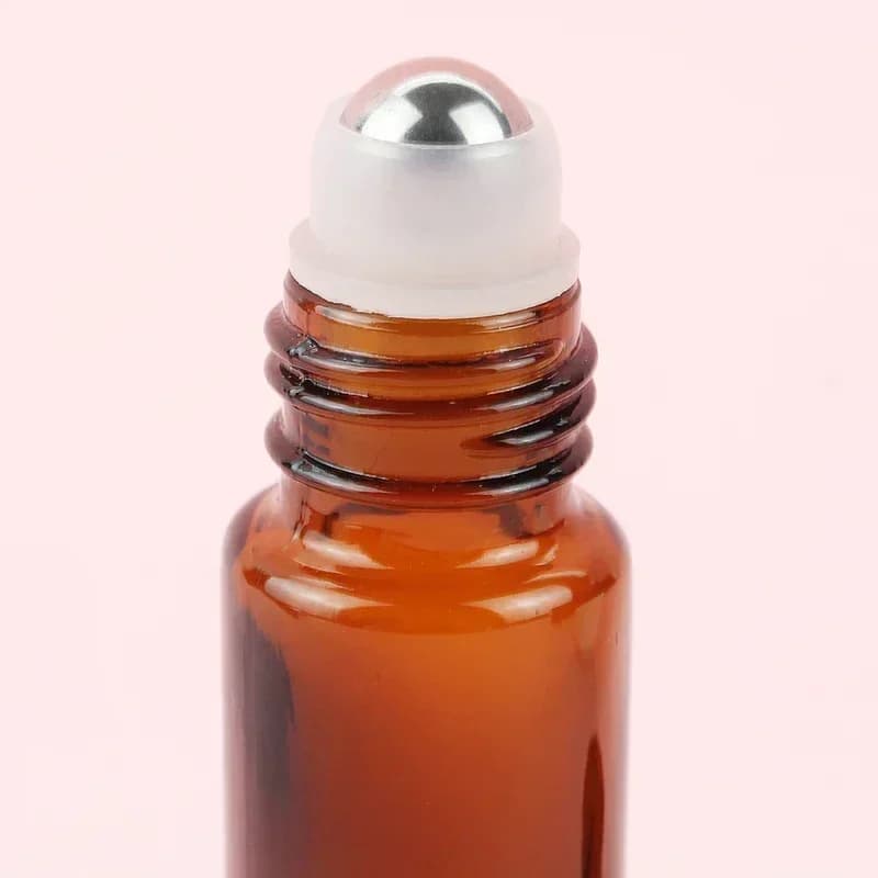 10/20 pièces 10ml épais ambre bleu verre rouleau sur bouteille cosmétique
