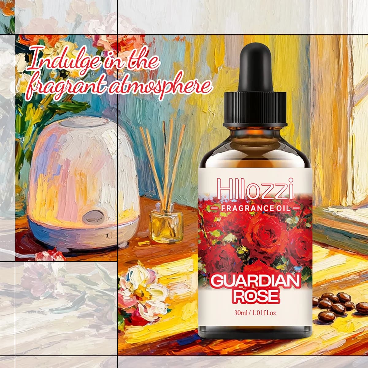 HUILE PARFUMÉE GUARDIAN ROSE Convient aux soins du visage