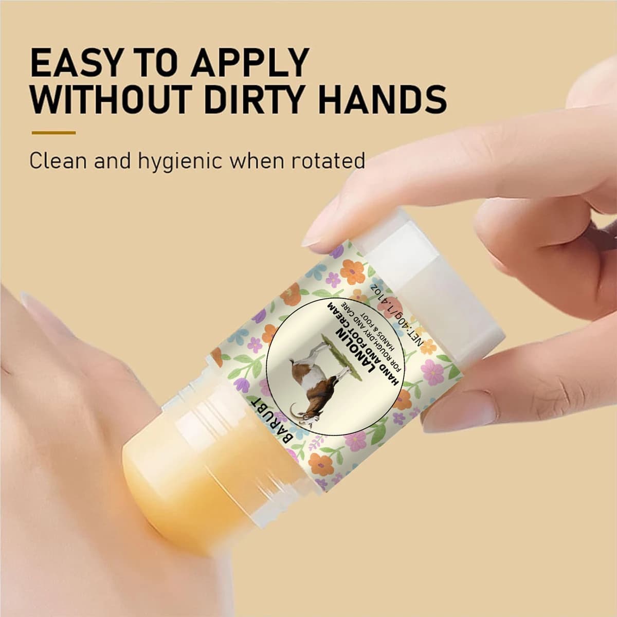 Crème pour les pieds au suif de mouton 40g pour éliminer les callosités, crème anti-gel et anti-fissures, crème pour talons gercés, crème réparatrice pour les mains et les pieds