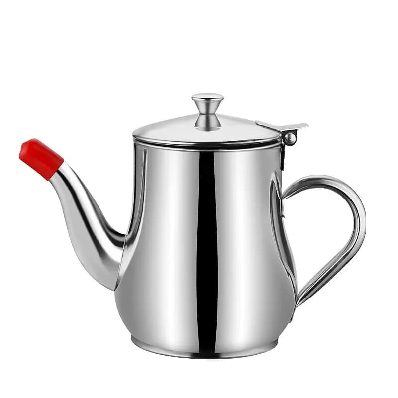 1Pc Ménage Pot D'huile En Acier Inoxydable avec Filtre