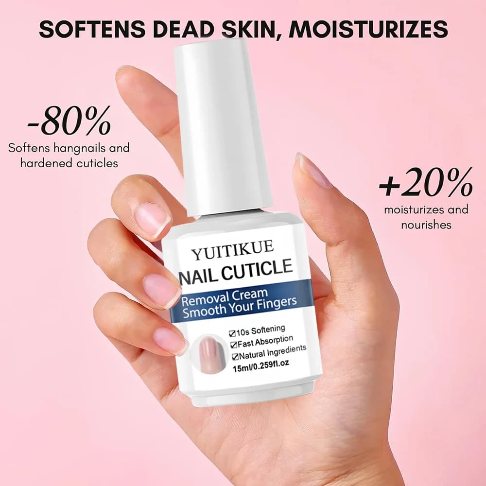 YUITIKUE Dissolvant de cuticules 10 secondes 15 ml - Adoucissement et absorption rapides