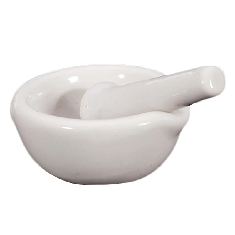 Mini moulins de 6ml avec bols à mortier de pilon, ensemble de bols de broyage de mélange de mortier et de mortier en porcelaine véritable