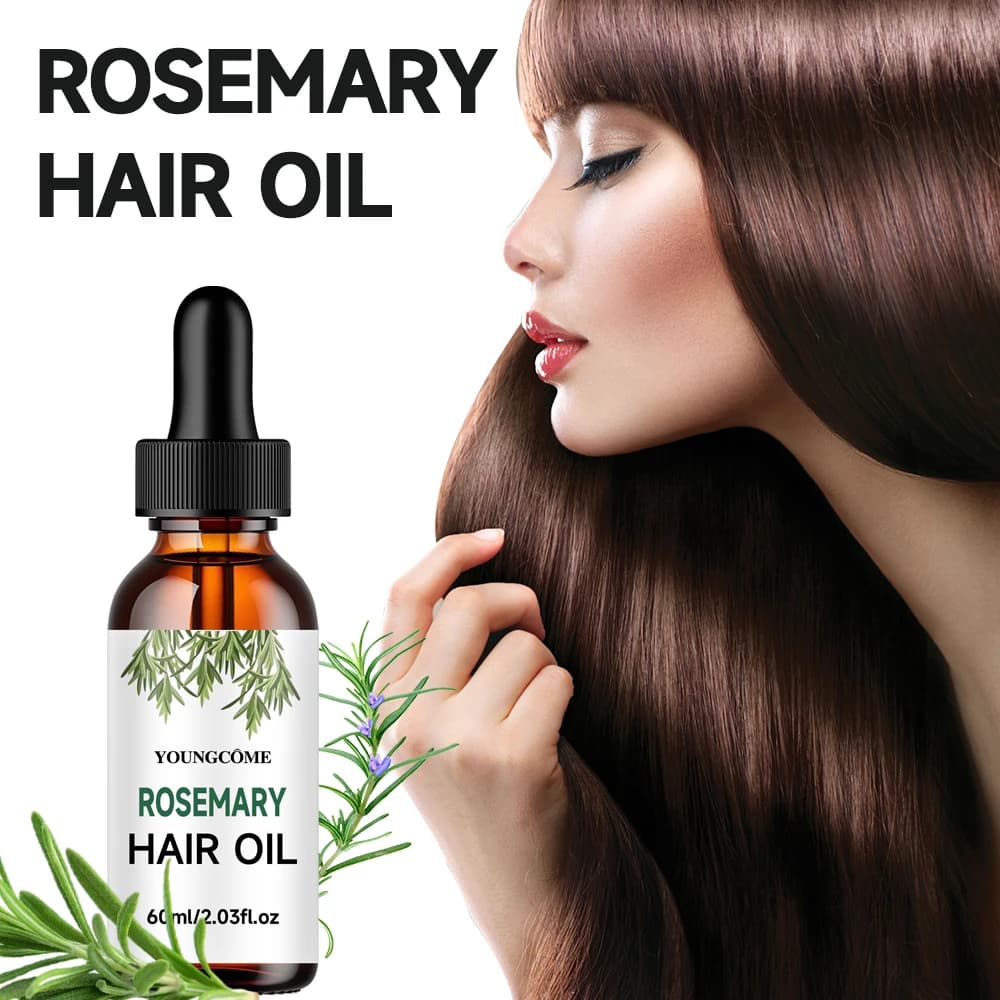 Huile Essentielle de Romarin pour Cheveux Denses, Veganic Lavande, Répare les Cheveux Abîmés, Prévient la Chute, Lisse et Nourrit les Cheveux, Soin Capillaire 2025