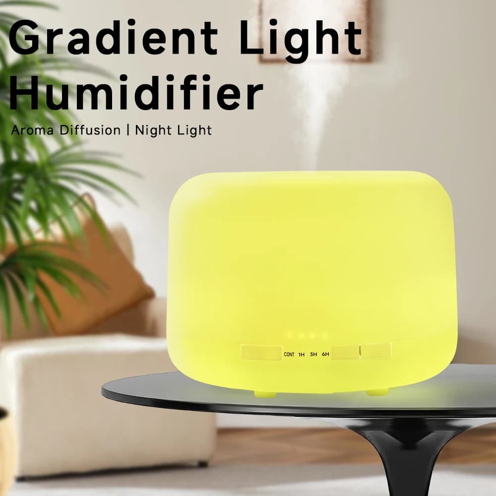 Humidificateur d'air diffuseur d'huile essentielle 500ML brumisateur à brume fraîche ultrasonique
