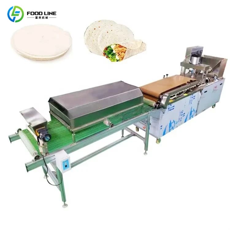 Machine électrique automatique de fabrication de pain plat de crêpes de canard rôti de Machine de Burrito de rouleau de printemps