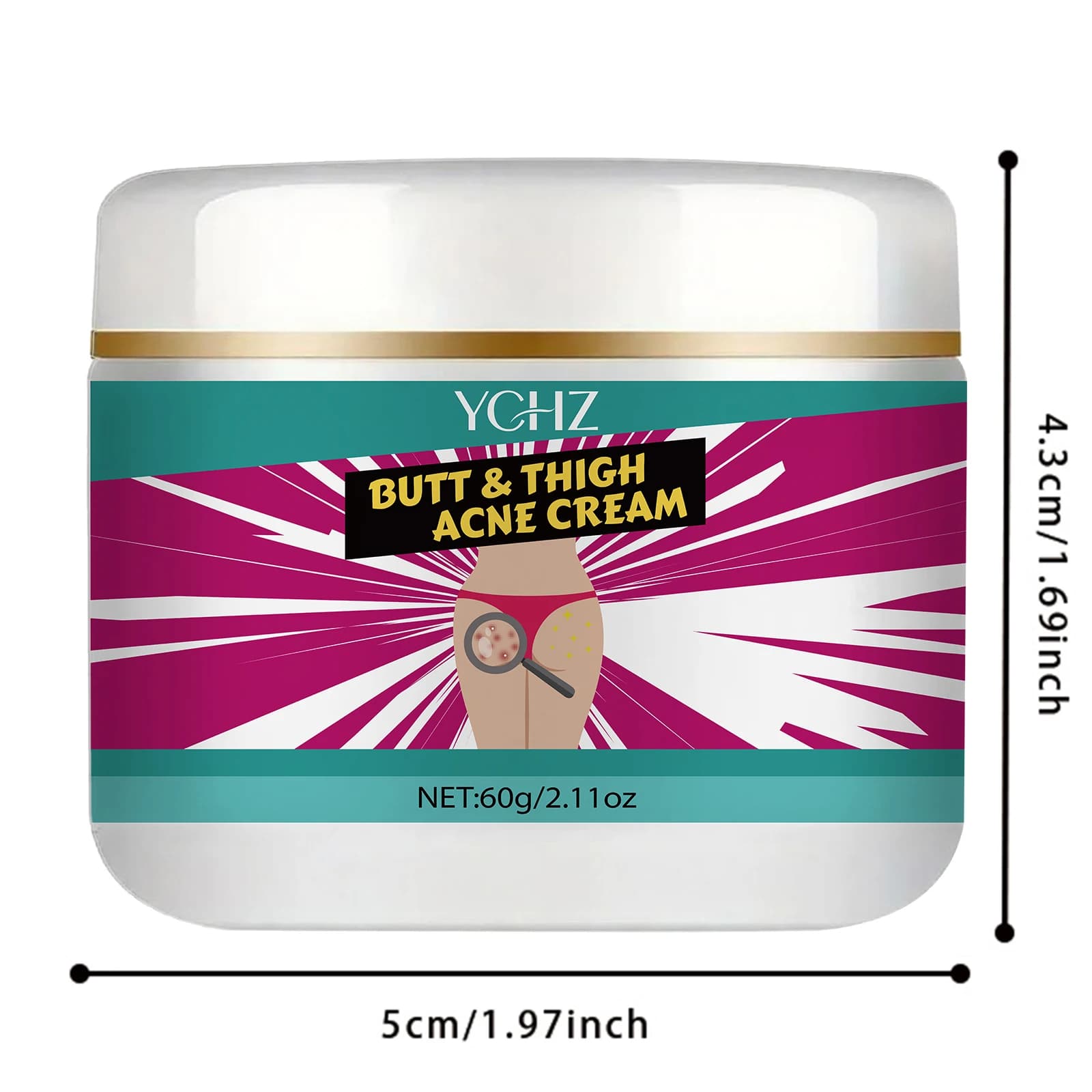 Crème raffermissante pour les fesses, crème de massage pour des fesses sexy, réduit les irrégularités, estompe les lignes, crée des fesses lisses et belles, crème de massage liftante pour les fesses,