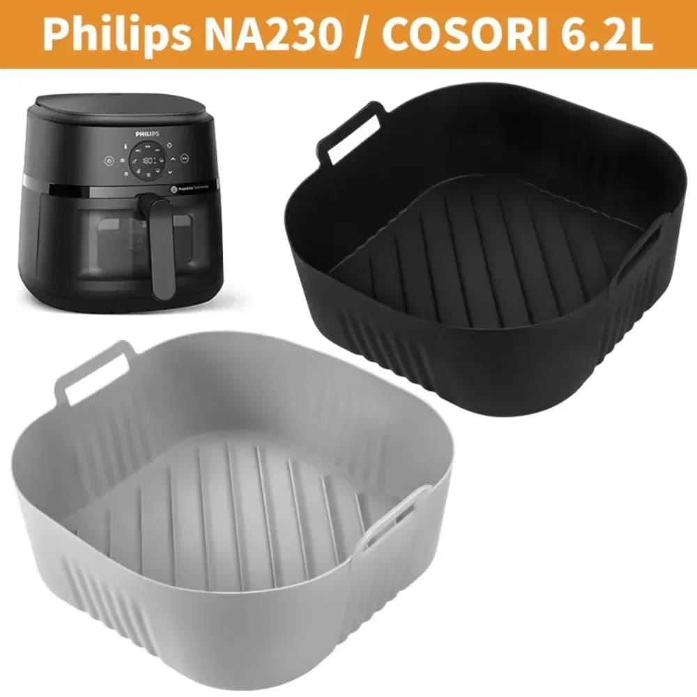 Bande de filtre à huile de moule de friteuse à Air en Silicone pour PhilipsNA230 COSORI6.2L tapis de gril de poêle de cuisson réutilisable antiadhésif facile à nettoyer