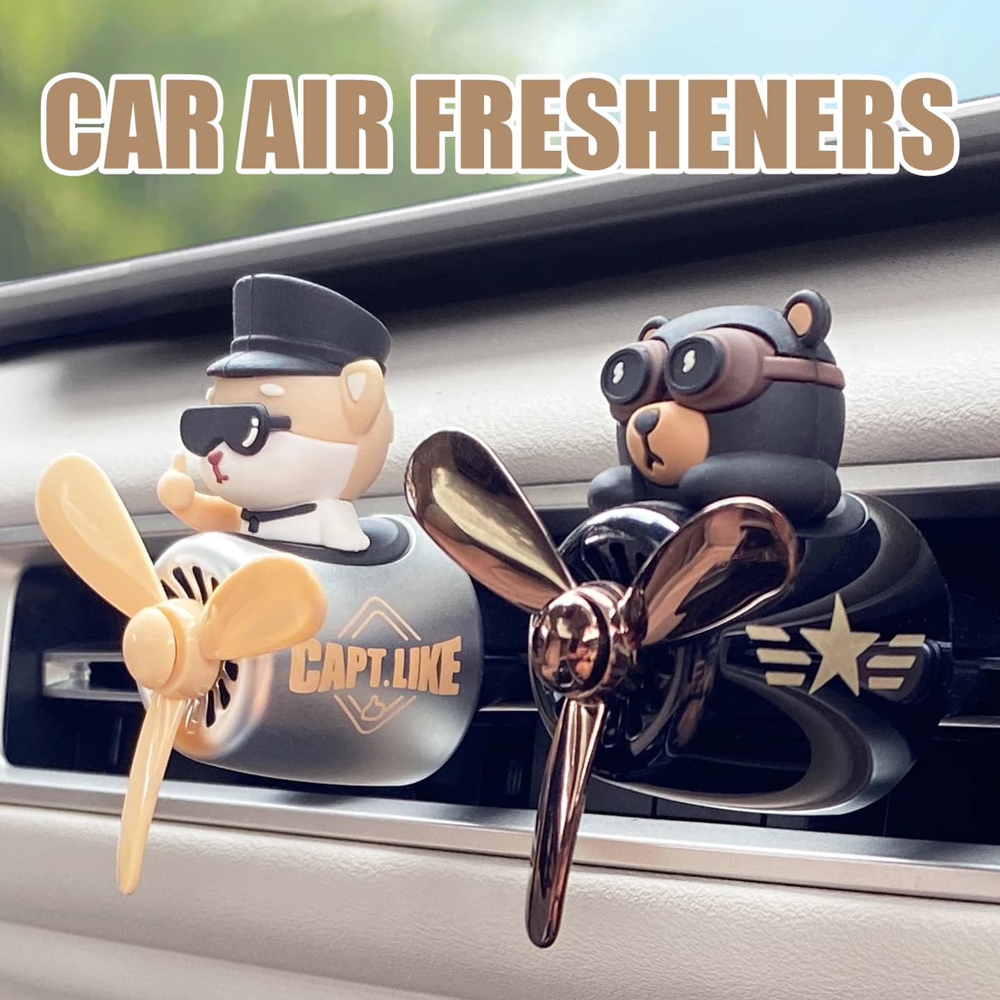 2/17 recharges désodorisant de voiture pilote évent rotation avion décoration ornement accessoires intérieurs parfum diffuseur de parfum Cool