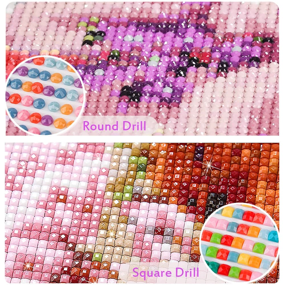 Nouvelle Arrivée : Peinture DIY Mosaïque Diamant Carré Complet et Rond, Motifs Maison, Paysage, Ville, Bord de Mer, Broderie, Cadeau Unique