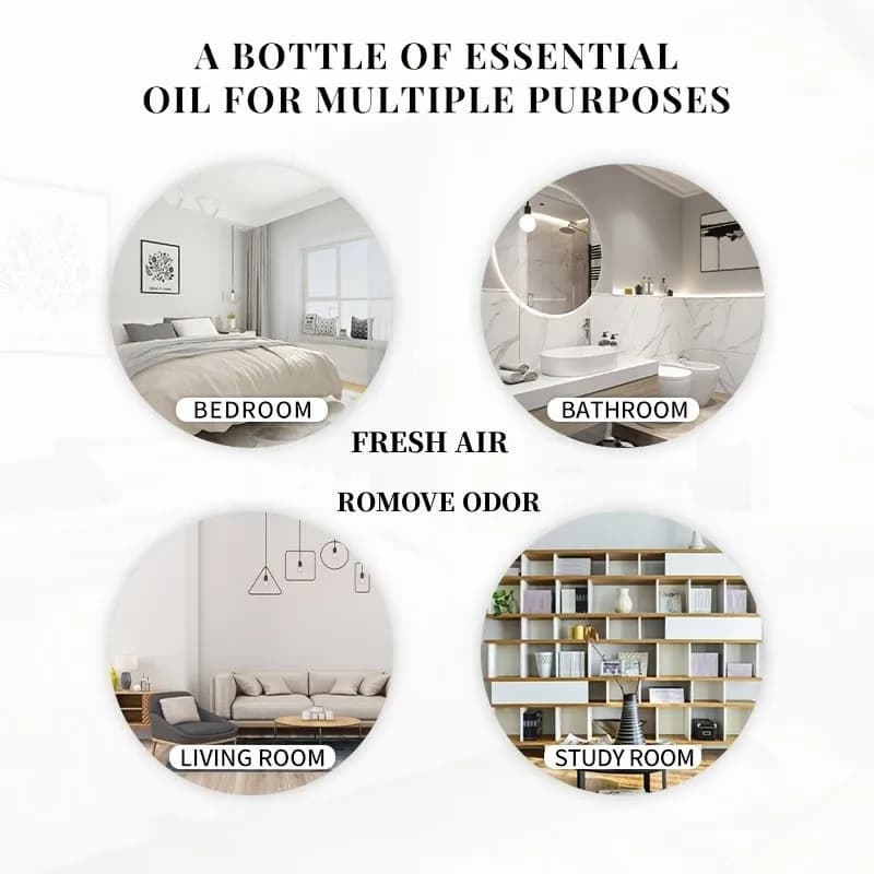 EVOKE OCCU100ML Huiles essentielles, huile de lavande vanille eucalyptus jasmin rose menthe pour diffuseur, humidificateur, bougie parfumée, savon