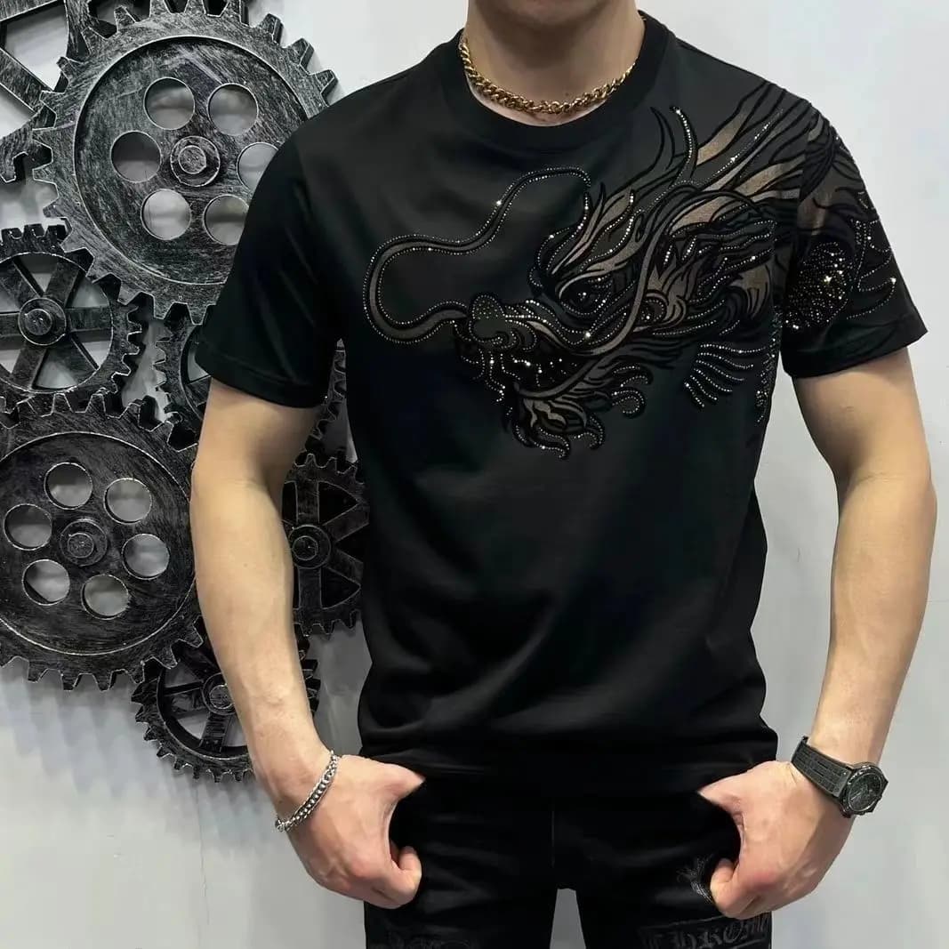 T-shirt avec biscuits pour homme, haut imprimé cool, graphique noir, gothique, grunge, rock, vêtements bon marché, haute qualité, basique, S