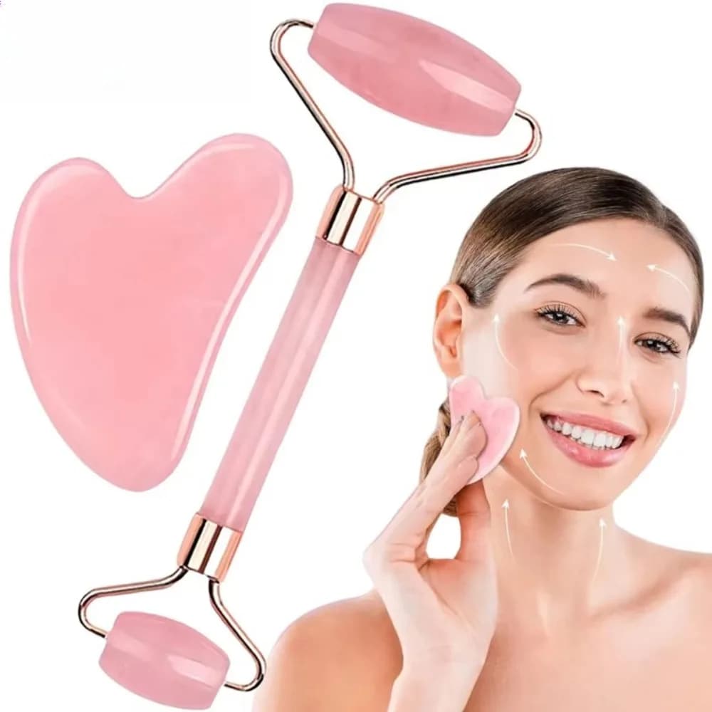 Rouleau de massage facial en résine pour le visage, le cou et les yeux – Outil de soin et de beauté pour la santé musculaire et cutanée