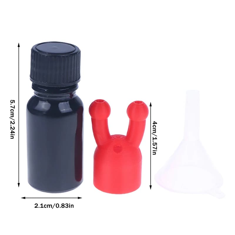 Nouvel inhalateur d'huiles essentielles anti-fuite, mini inhalateur d'huiles essentielles et de parfums, flacon distributeur avec bouchon rouge, inhalateur d'huiles essentielles