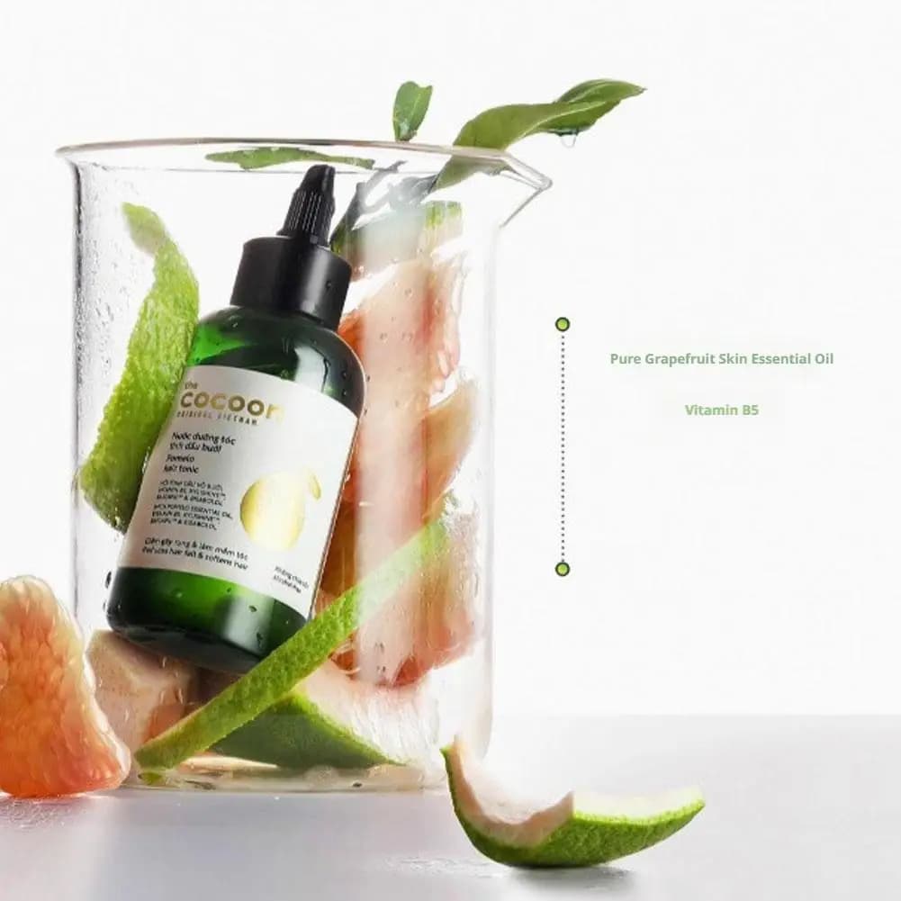 Huile capillaire au pamplemousse du Vietnam The Cocoon Original avec vitamine E naturelle