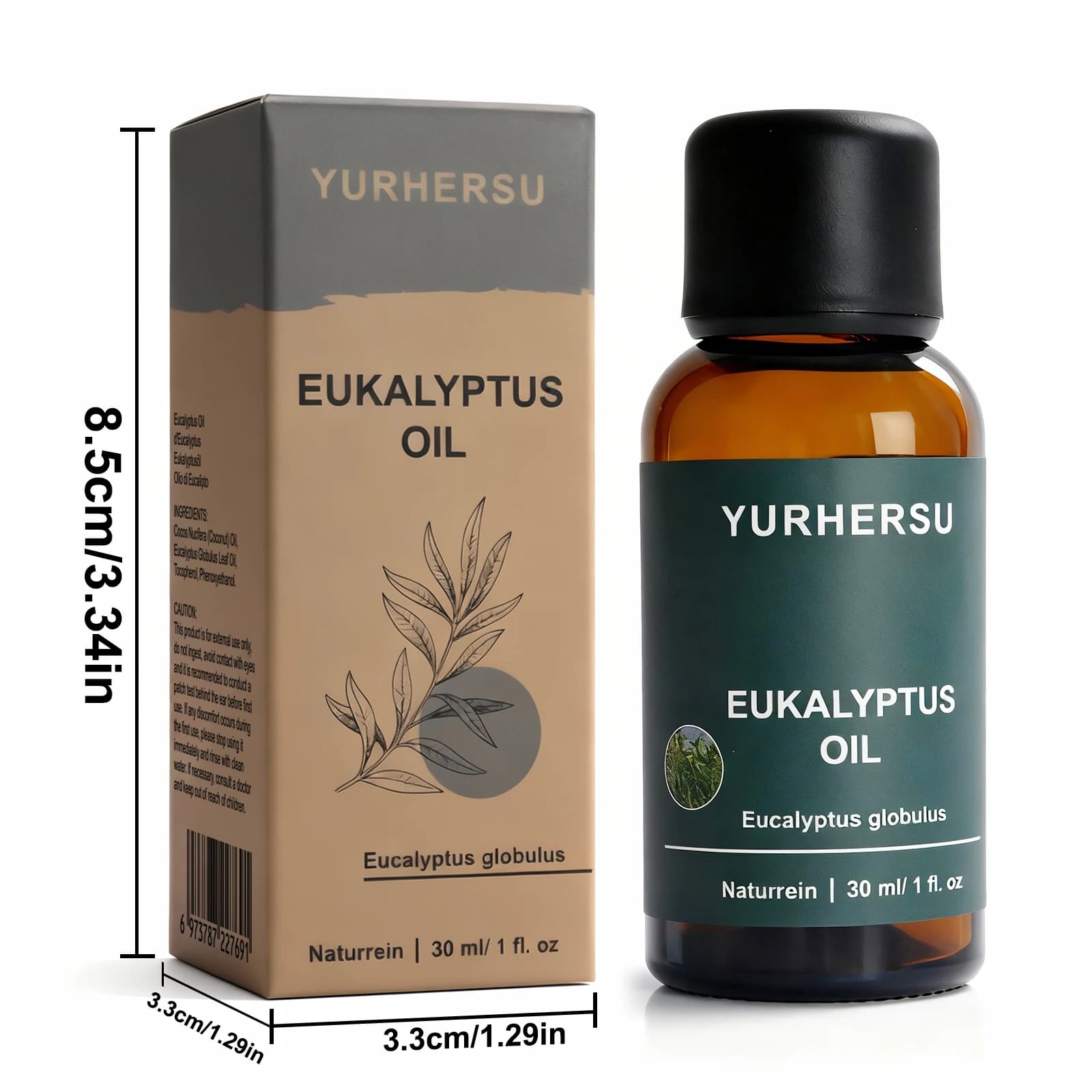 Huile d'eucalyptus naturelle 100% pure pour diffuseur