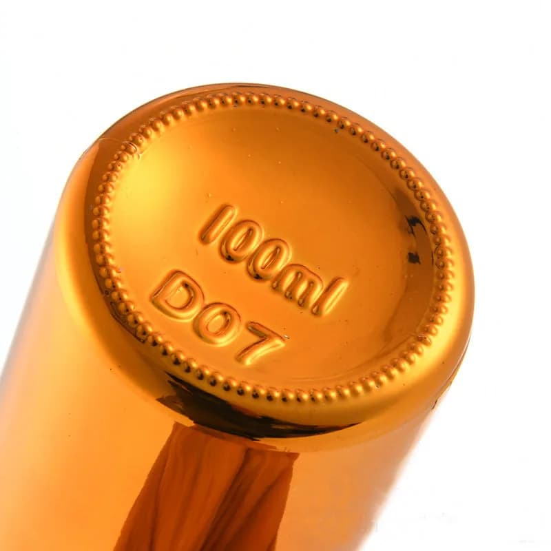 Gourde Compte-Gouttes en Verre Or/Argent, Essentiel Château 5/15/30/50/100ML, Goutte à Gouttes Portable pour Voyage au Quotidien