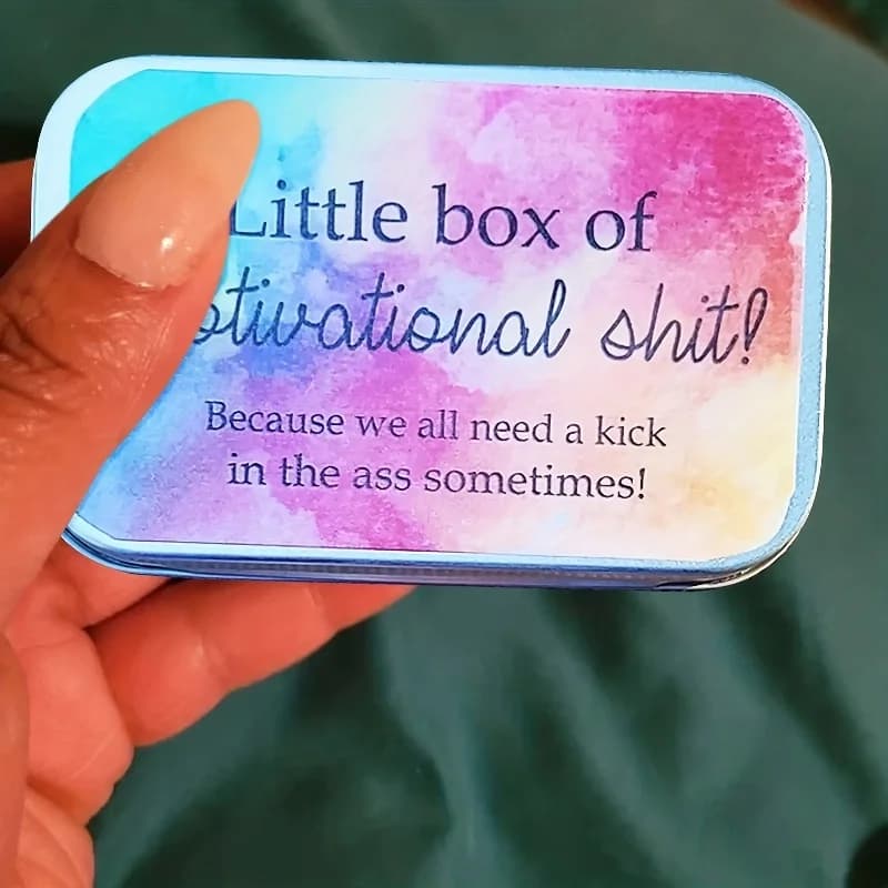 Carte d'encouragement positive intéressante pour les petites entreprises, 20Zhang par boîte, citations inspirantes, fournitures de remerciement, cadeau d'anniversaire, Unu