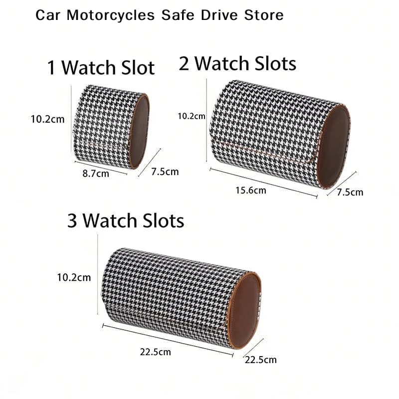 Étui de voyage pour montres - Boîte de rangement et organisateur pour 1/2/3