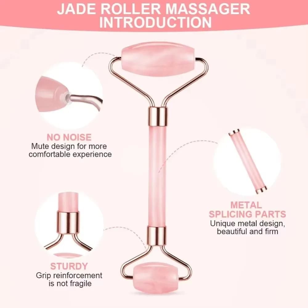 Rouleau de massage facial en résine pour le visage, le cou et les yeux – Outil de soin et de beauté pour la santé musculaire et cutanée