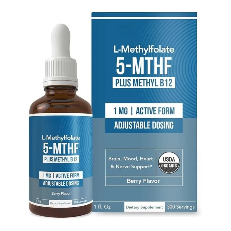 Offre Spéciale : Gouttes liquides de méthylfolate à absorption élevée – Complément d'acide folique actif pour le soutien quotidien de la nutrition corporelle