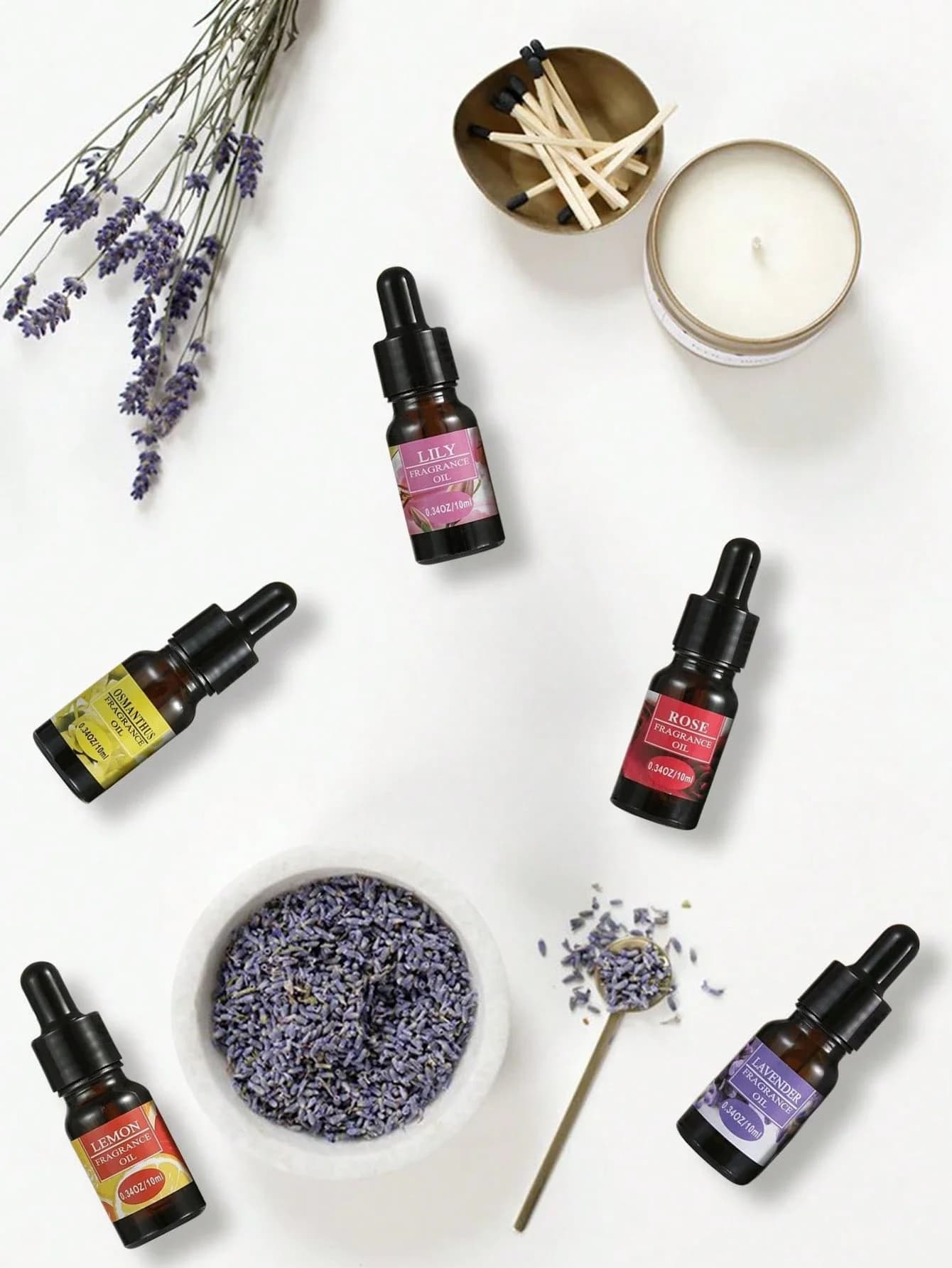 10ml diverses parfums huile d'aromathérapie pour diffuseur