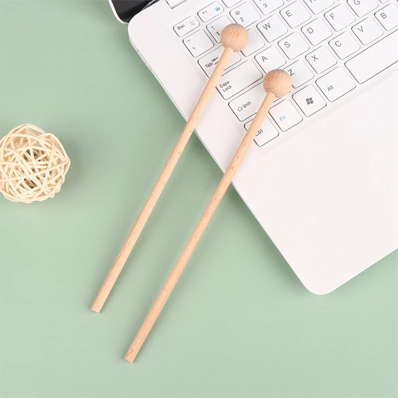 Marteau PerSCH en bois massif pour enfants, baguettes pour xylophone, 1 paire