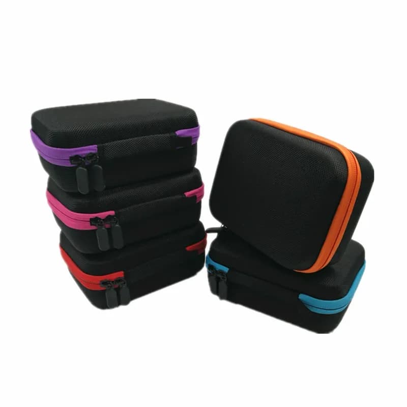 Boîte de stockage d'huiles essentielles Portable, 12 compartiments, boîte d'emballage d'huile de protection résistante aux chutes, sac à cosmétiques, 15ml/10ml