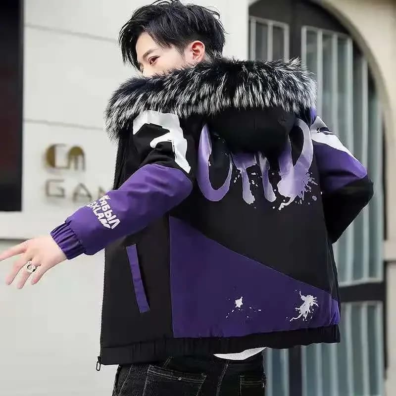 Manteau à capuche rembourré pour hommes