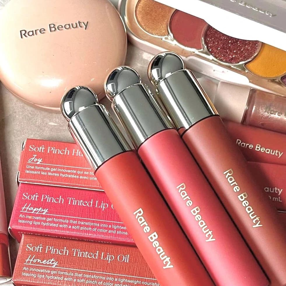 Rare beauté doux pincement teinté huile pour les lèvres tache brillant à lèvres délice espoir heureux merveille liquide Blush maquillage cosmétiques visage yeux fard à joues