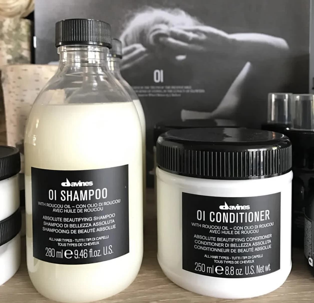 Après-shampoing Davines OI 250 ml, nourrissant en profondeur, huile de roucou, après-shampoing absolument embellissant pour tous les types de cheveux, soin capillaire original